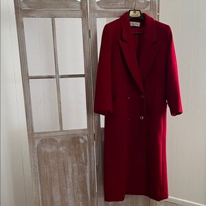 Dior Elegant Red Trench Coat